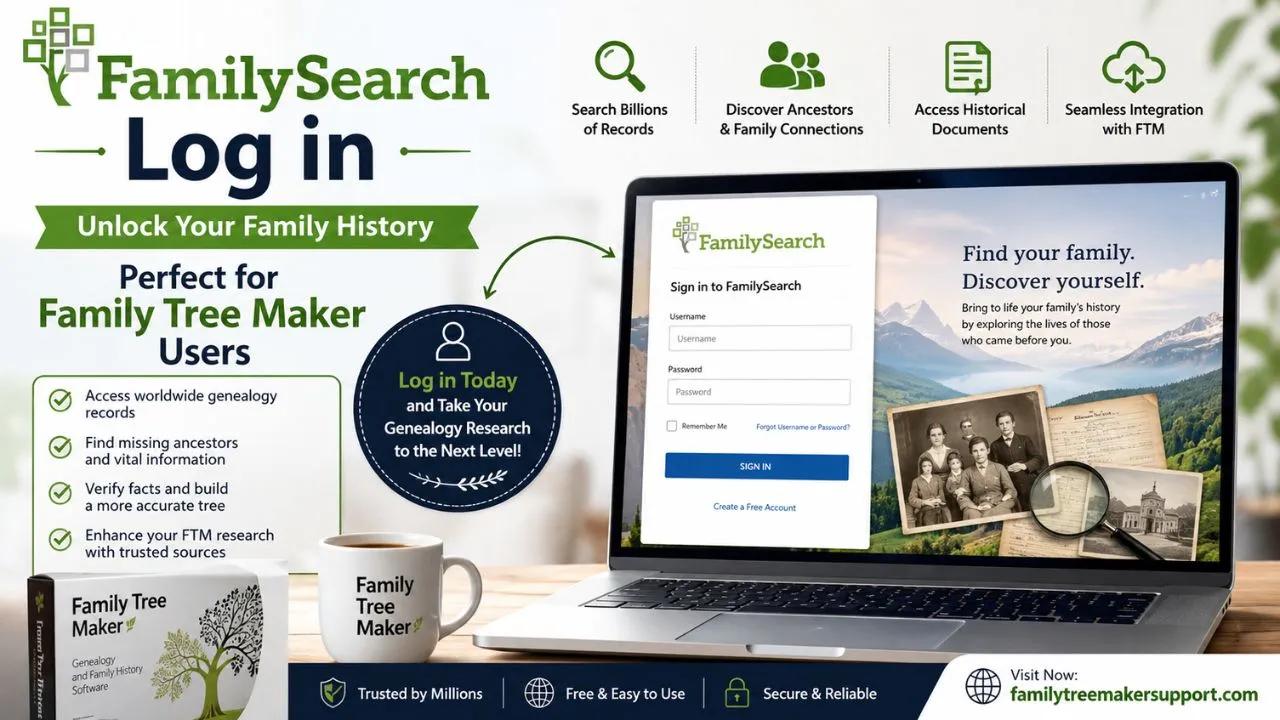FamilySearch Login for Family Tree Maker Users: Research, Connect & Troubleshoot